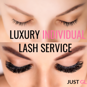 individual eyelash extensions in winnipeg wedding bridal party beauty services
