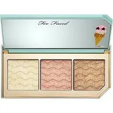 too faced triple scoop hyper-reflective highlighting palette