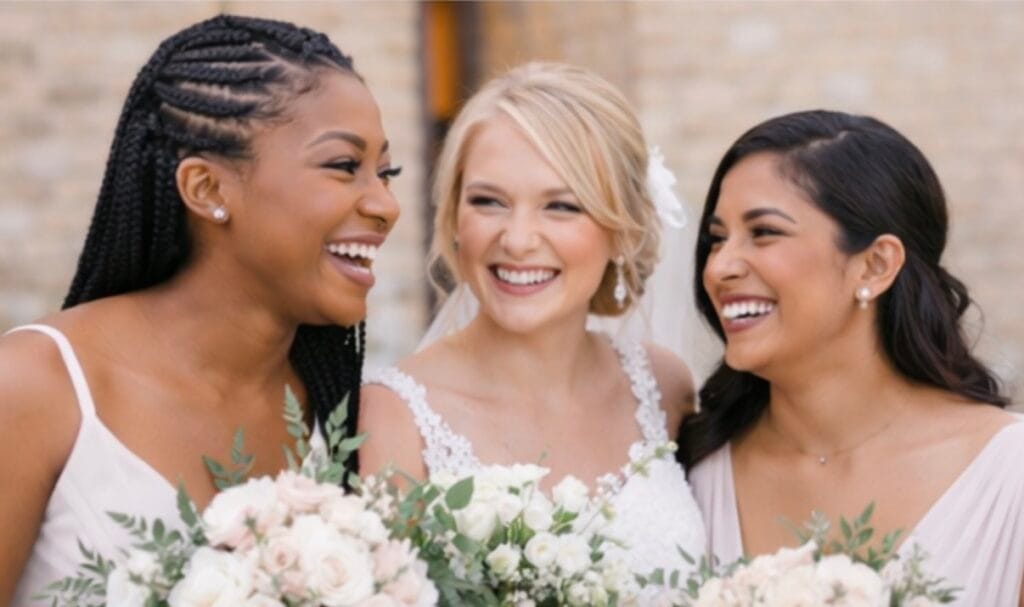 Bridal party hair and makeup services wedding group glam booking professional makeup artist and hairstylist for bridesmaids