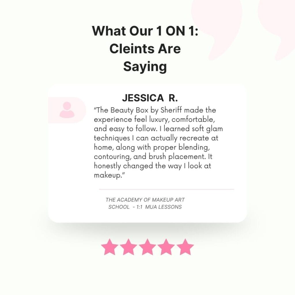ACADEMY OF MAKEUP ART SCHOOL REVIEW IN CANADA ONLINE CLASSES THE BEAUTY BOX BY SHERIFF