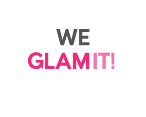 we glam it logo the beauty box by sheriff