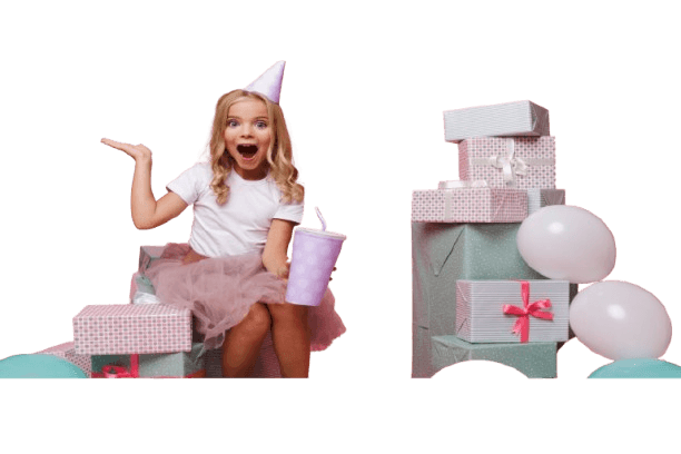 Kids spa birthday party Winnipeg | Glam girls party experience with makeup, hair and fun activities