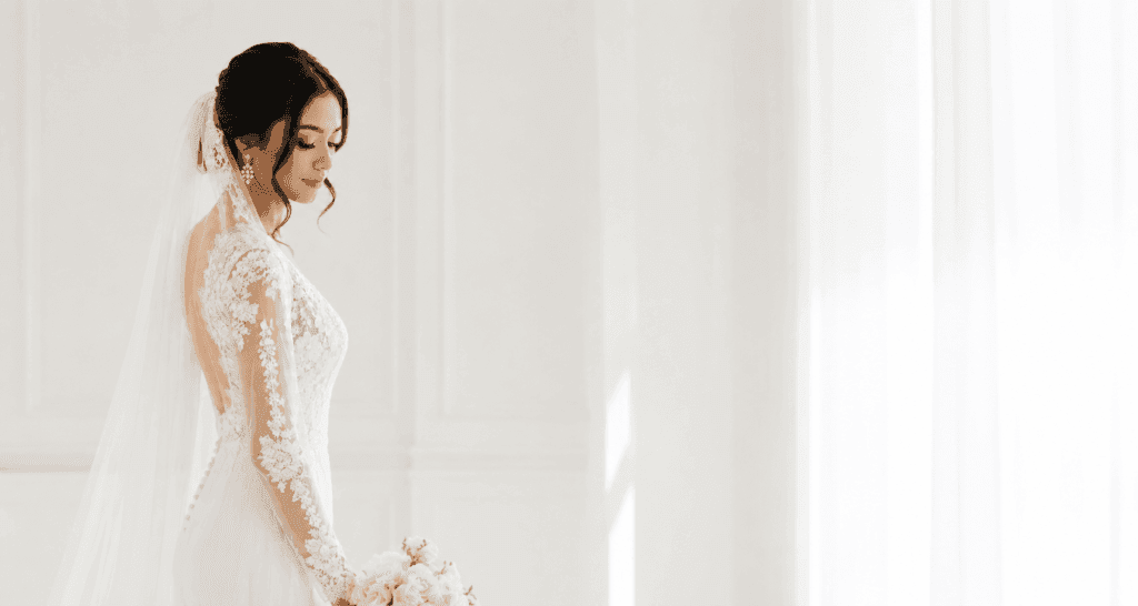 Luxury bridal hair and makeup services in Winnipeg featuring elegant wedding beauty, soft glam bridal makeup, modern bridal hairstyling, on-location bridal glam team, wedding morning beauty experience, bridal makeup artist, bridal hairstylist, and luxury wedding beauty services by The Beauty Box by Sheriff x GlamGoRound.